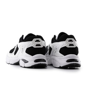 کفش مردانه اسپرت چرم مصنوعی سفید مشکی New Balance مدل 50683