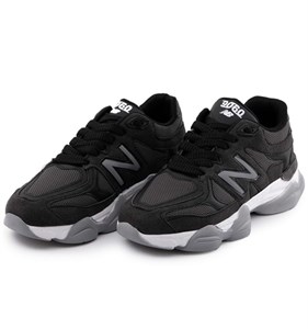 کفش مردانه اسپرت چرم مصنوعی مشکی New Balance مدل 50773