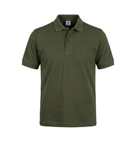 پولوشرت مردانه نرمال ساده جودون پنبه سبز ارتشی Polo مدل 50601