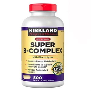 سوپر ب کمپلکس با الکترولیت کرکلند | Kirkland Signature Super B-Complex with Electrolyte 500 tablet