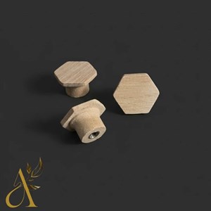 دستگیره چوبی 6 ضلعی کد D116