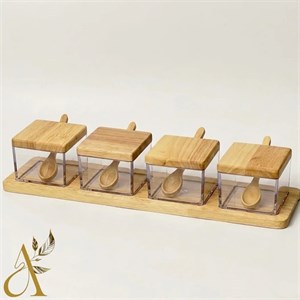 ادویه 4تایی مربع اکرلیک کد41844