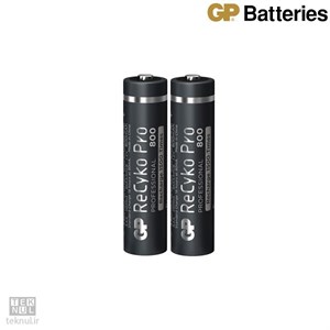باتری شارژی نیم قلمی GP مدل GP Pro 800 mAh