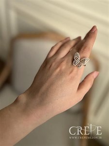 انگشتر پروانه نگینی ژوپینگ