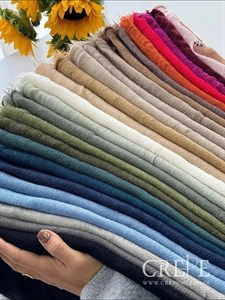 شال موهر ساده ریشه حوله ای