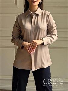 شومیز دکمه مخفی