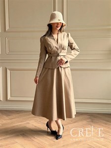 کت دامن کشمیر یقه ایستاده نیکی