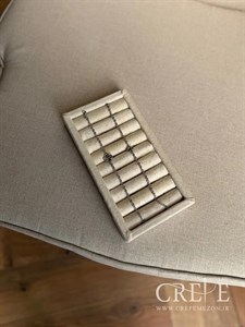 دستبند ونکلیف تراش نقره ای 