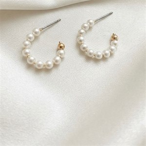 گوشواره حلقه مرواریدی