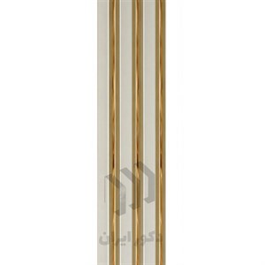 ترمووال pvc سفید شیار طلایی- ابعاد 280 17.5 (پس کرایه)