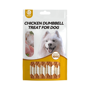 تشویقی سگ ان فور پی مدل مرغ دمبلی N4P chicken dumbbell وزن 100 گرم
