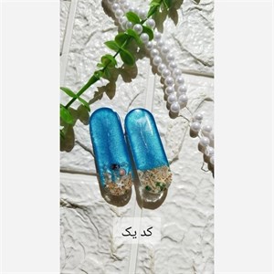 گیره سر رزینی مدل دوتایی طرح دریای آبی