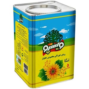 روغن آفتابگردان نیمه جامد ویسپو - 5 کیلوگرم بسته 4 عددی