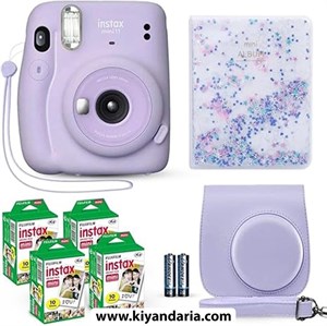 دوربین عکاسی چاپ فوری (Fujifilm Instax Mini11(Lilac Purple با لوازم جانبی