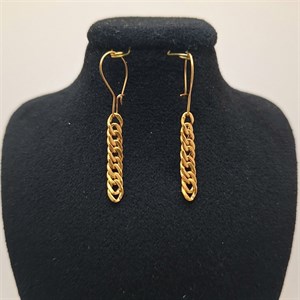 گوشواره کارتیر تخت | طلا ۱۸ عیار 