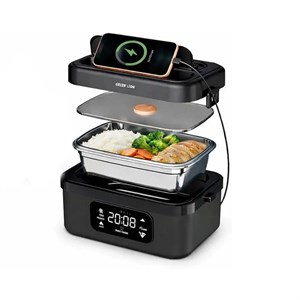 ظرف غذای الکتریکی شارژی گرین لاین مدل GLB-30 ا Green Lion Portable Lunch Box 1L Rechargeable 8000mAh