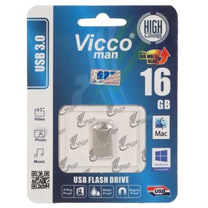 (گارانتی مادام‌العمر رایانه نوین سگال) نقره ای Vicco man VC300 S USB3.0 Flash Memory – 16GB