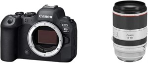 دوربین بدون آینه فول فریم Canon EOS R6 Mark II (فقط بدنه) - عکاسی و فیلمبرداری - 24.2 مگاپیکسل، CMOS، عکاسی پیوسته - پردازش تصویر DIGIC X - نمونه برداری بیش از حد ویدئو 6K - تشخیص پیشرفته سوژه