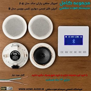 مجموعه اسپیکر سقفی پارتی ساند F‑6آمپلی فایر نایس ویس مدل B