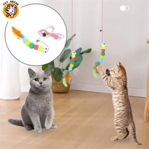 اسباب بازی تعاملی گربه مدل پرنده کش دار فوق العاده جذاب