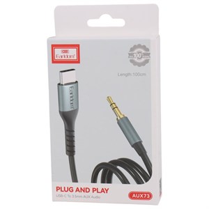کابل مبدل Type-C به جک 3.5mm ارلدام مدل ET-AUX73 طول 1M