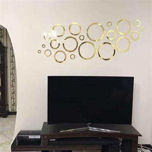 آینه پلکسی گلس مدل حلقه مجموعه بیست عددی