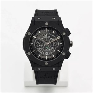 ساعت مچی مردانه و پسرانه هابلوت HUBLOT طرح کورنوگراف (های کپی درجه 1 ) مشکی بند چرم | بولوش