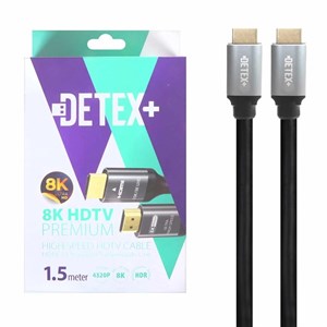 کابل 1.5 متری DETEX  HDMI 8K – مشکی