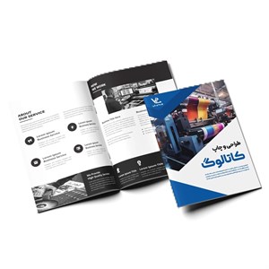 کاتالوگ 16ص (جلد گلاسه 300 سلفون دورو/ داخلی تحریر 80 تک رنگ)
