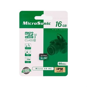 کارت حافظه MicroSDHC میکروسونیک 533x کلاس 10 ظرفیت 16 گیگابایت