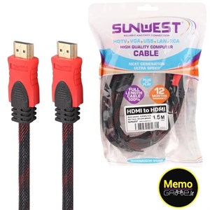 کابل HDMI پوست ماری سان وست Sunwest طول 1.5 متر
