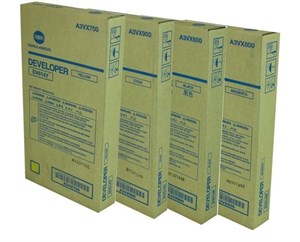 ست پودر دولوپر کونیکا مینولتا DV-614 CMYK اصلی | مناسب AccurioPress و Bizhub PRESS