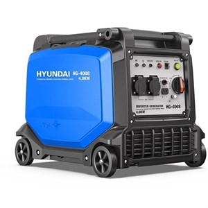 موتور برق 4 کیلووات بنزینی تکفاز ریموت استارت اینورتر هیوندای  مدل HG-4008