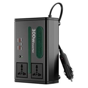 مبدل برق خودرو گرین لاین مدلGC-300 ظرفیت 300 وات 