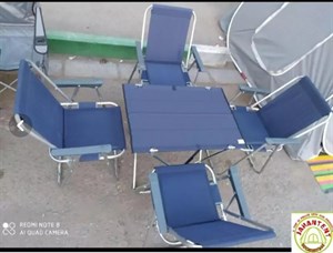 صندلی و میز پارچه ای (ست چهارنفره) تاشو