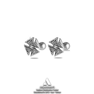 گوشواره طرح صلیب Cross Earrings SK01