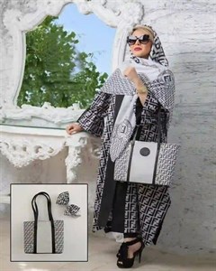ست مادر و دختری کیف و روسری و هدبند ط...