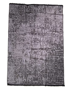 فرش جوت ترک | کد B230 Black Silver - 1.55x2.25