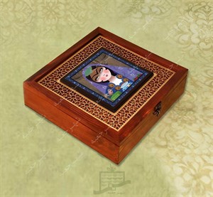جعبه چوبی (طرح H1*1*28) -آجیل و خشکبار ، دمنوش ، گز و شکلات ، میوه خشک ، هدایا