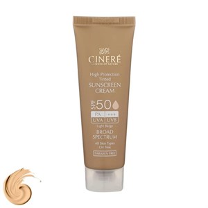 کرم ضد آفتاب رنگی سینره مدل SPF50 حجم 50 میلی‌لیتر