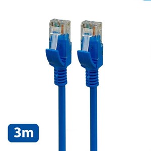 کابل شبکه CAT6 دو سر سوکت 3M فله