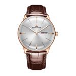 Reef Tiger Luxury Dress Watches Date Day Rose Gold Convex Lens Automatic Watches for Men RGA8238