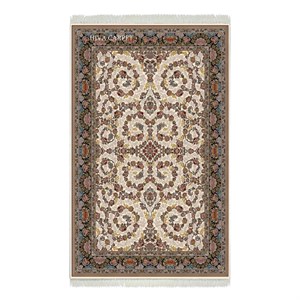فرش ماشینی هیوا طرح کلاسیک C-112 کرم ۷۰۰ شانه