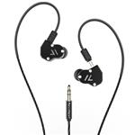 RevoNext QT2 in Ear Monitor, Triple Driver Headphones 2DD+1BA Balanced Armature with Dynamic Metal Shell Noise-Isolating Deep Bass HiFi Earbuds with Detachable Cables (no mic)