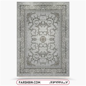 فرش آرمان نقره ای طرح وینتیج 1200 شانه اکرولیک