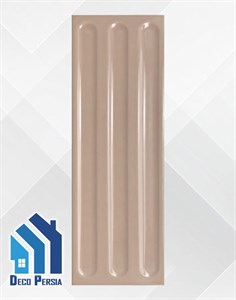کاشی خاک‌سفید فخار 30x10 کالکشن دلفان کرم تیره براق
