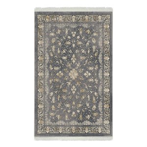 فرش ماشینی هیوا طرح طلاکوب S-2003 نقره ای 700 شانه