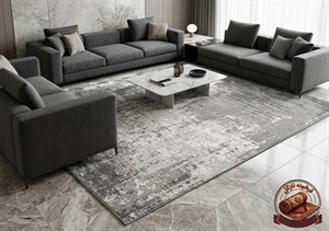 فرش ماشینی (چاپی) فرشینه پادری مدرن مخمل ترک کد p114 - 2 در 3 متر (6متری) ارسال فوری- فرشینه نازگل