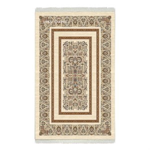 فرش ماشینی هیوا طرح نوین 5-609 کرم ۷۰۰ شانه