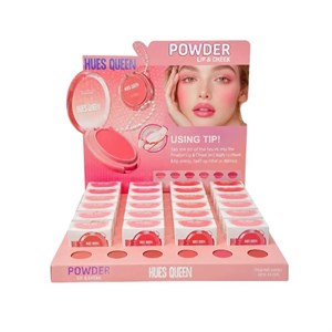 رژلب و رژگونه دوکاره مخملی هیوس کویین Hues Queen